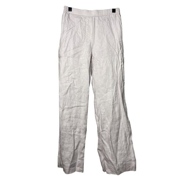 COS Straight-Leg Tailored Linen Pants Lilac Purple Women's 4 Casual Pull On - Picture 2 of 10